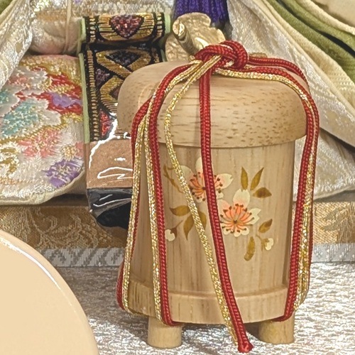 ケース入り雛人形　No.2-5木目BP