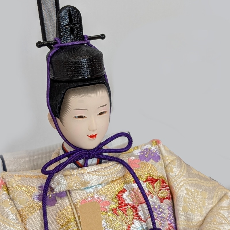 ケース入り雛人形　No.2-5木目BP