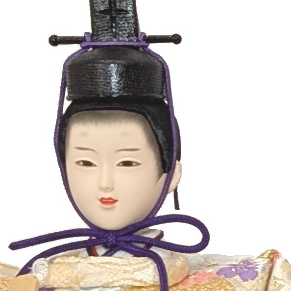 ケース入り雛人形　No.2-5木目BP