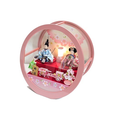 ケース入り雛人形　小芥子親王飾り　No.16 まどか