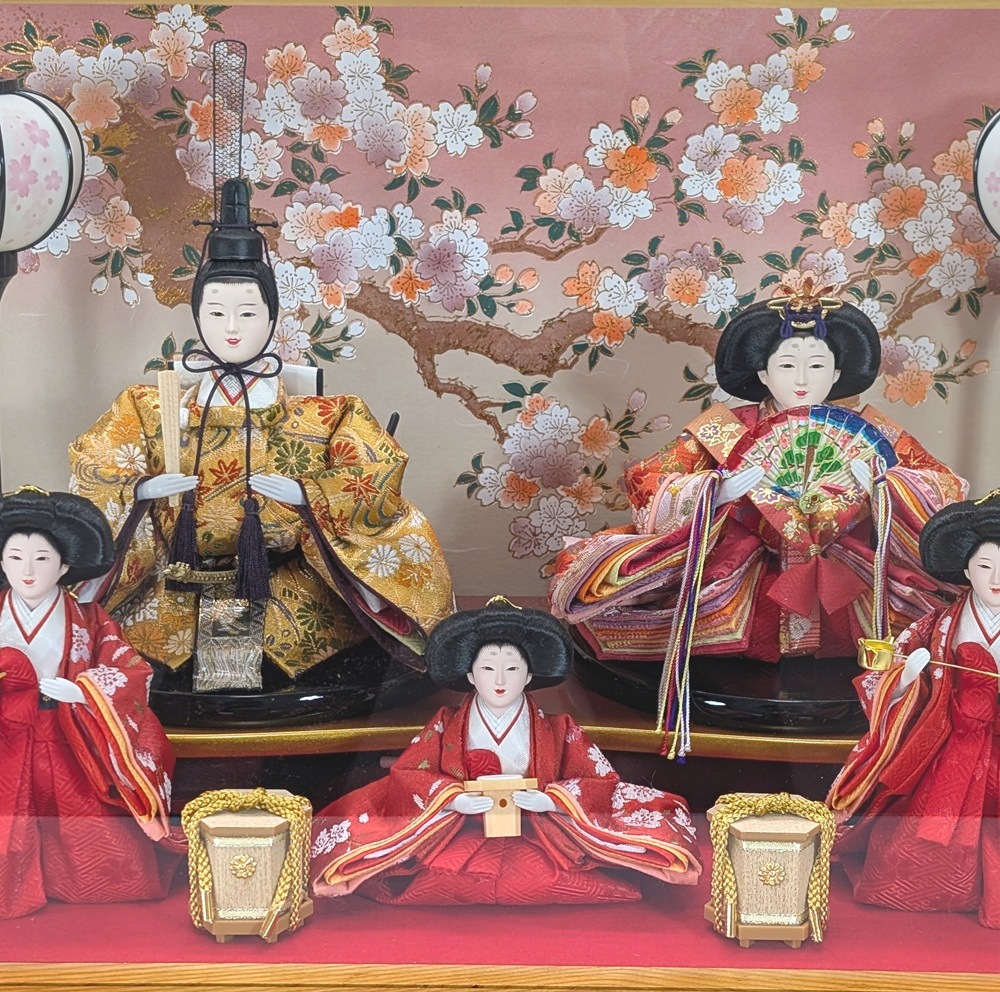 ケース入り雛人形　小三五五人飾り　No.29 京香