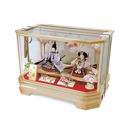 ケース入り雛人形　芥子親王飾り　No.37 陽花