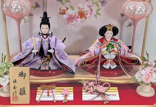 ケース入り雛人形　芥子親王飾り　No.37 陽花
