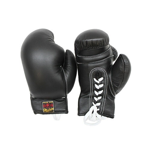 日拳 日本拳法グローブ 日本拳法グローブ(黒) 8オンス 紐式 (日本拳法  