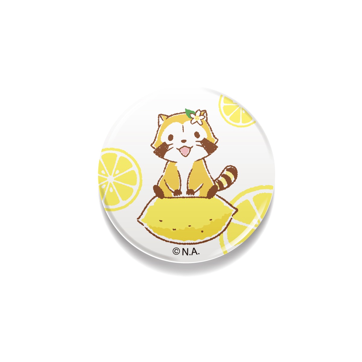ラスカル 22mm缶バッジ レモン | 雑貨 | | 【日本アニメーション公式