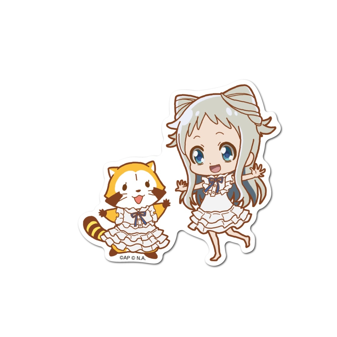 在庫限り】あの花×ラスカル イラストステッカー めんま×ラスカル