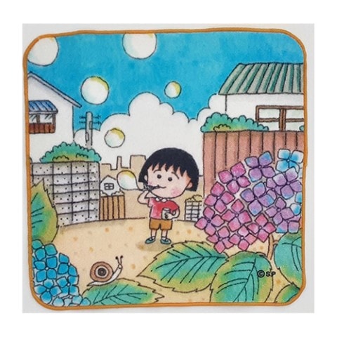ちびまる子ちゃん シャボン玉 プチタオル | ☆ちびまる子ちゃん,雑貨