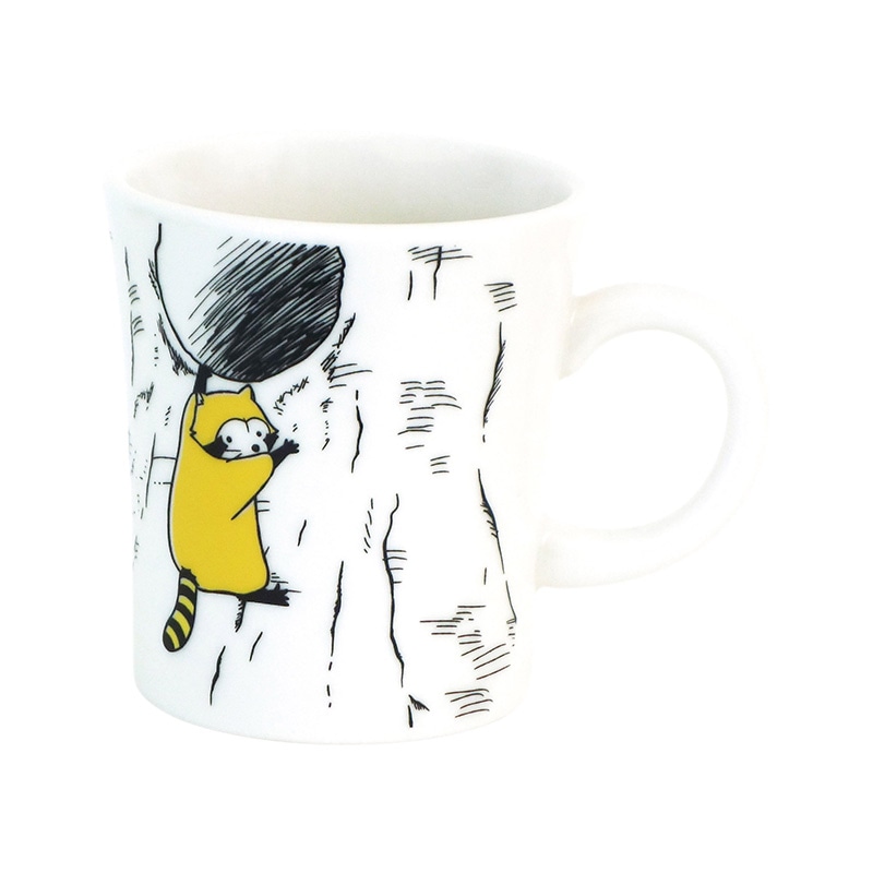 あらいぐまラスカル クラシック マグ(ホワイト)【14営業日内に発送