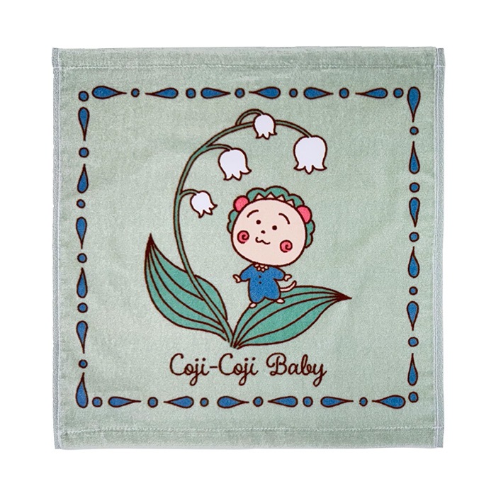 コジコジベビー スズラン ウォッシュタオル グリーン | ☆コジコジ