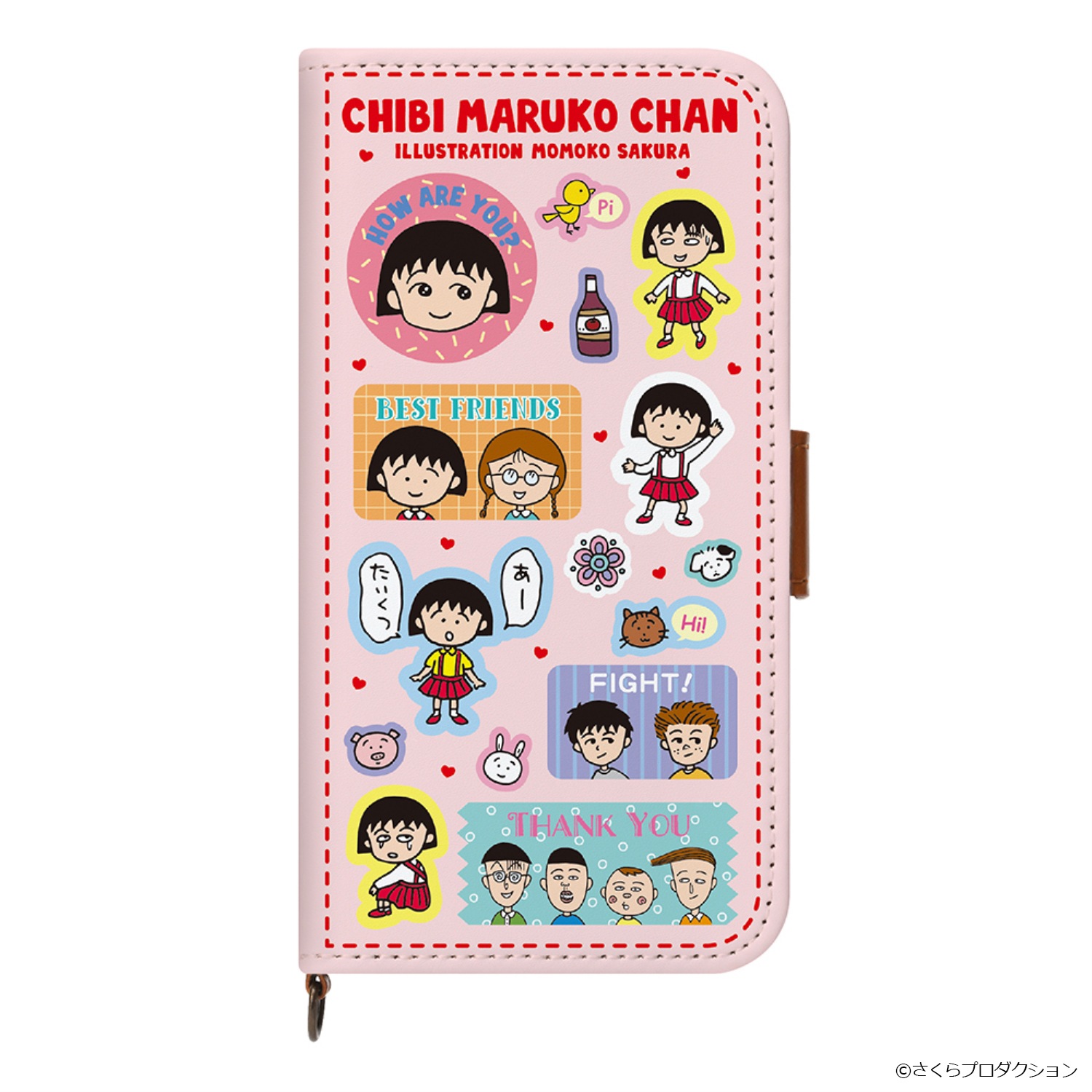 ちびまる 在庫限り】ちびまる子ちゃん35周年 iPhone用PUレザーフリップ