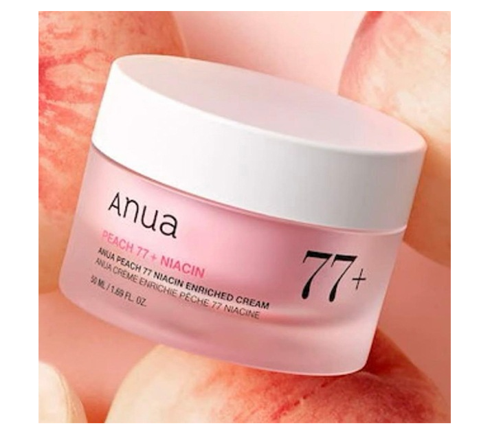 桃77 ナイアシンリッチモイスチャークリーム 50ml6個セットおまけ付き ANUA】桃77 ナイアシン リッチモイスチャークリーム （50ml）