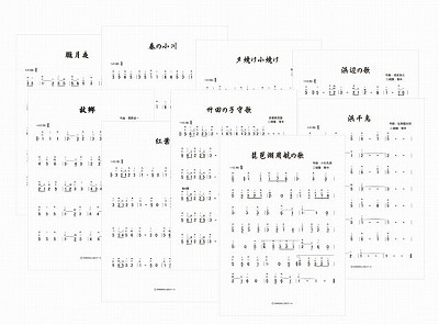 二胡楽譜　【二胡教室5,6,7,8】4冊各CD2枚付き（模範演奏　カラオケ伴奏） 二胡楽譜 【二胡教室1,2,4】 各CD2枚付き（模範演奏、カラオケ