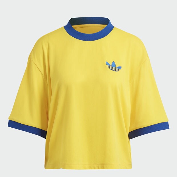 レディース Adicolor Heritage Now オーバーサイズ半袖Tシャツ　ボールドゴールド　