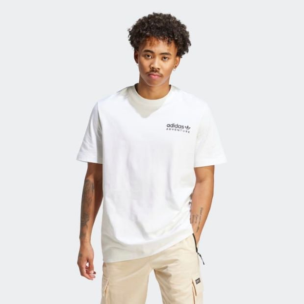 アディダス アドベンチャー  Tシャツ　ホワイト