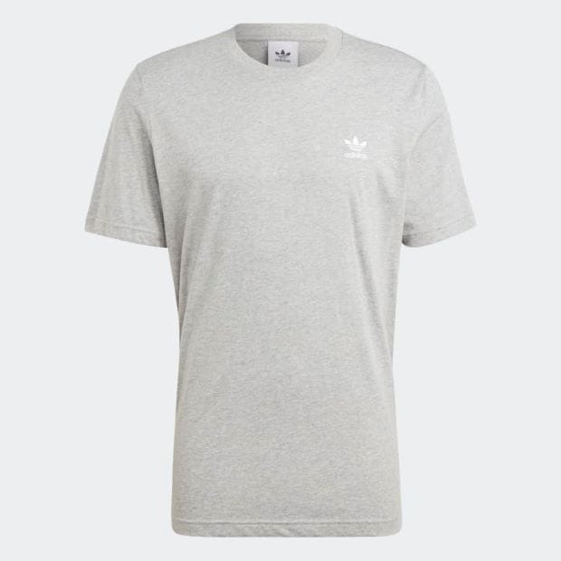 トレフォイル エッセンシャルズ Tシャツ ミディアムグレーヘザー