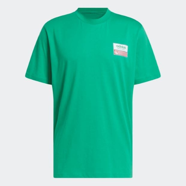 バスケットボール グラフィック Tシャツ　コートグリーン