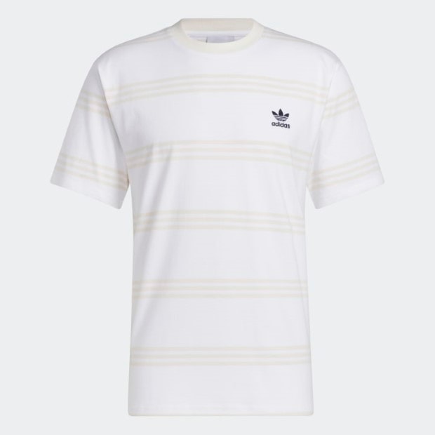 エンジニアード スリーストライプス半袖Tシャツ ホワイト