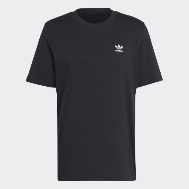 トレフォイル エッセンシャルズ 半袖Tシャツ ブラック×ホワイト