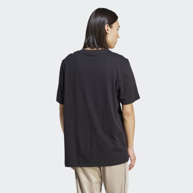 トレフォイル エッセンシャルズ 半袖Tシャツ ブラック×ホワイト
