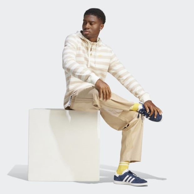 Off-White タイダイ モヘヤ混 ニット パーカー THE CASUAL｜オーバーサイズワッペン刺繍ポケット付きメッシュ