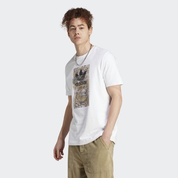 グラフィック カモ柄 シュータンラベル 半袖Tシャツ ホワイト｜すべて
