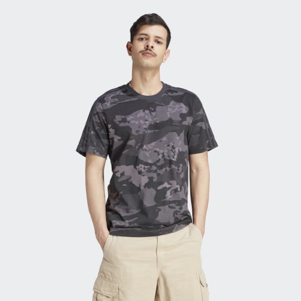 グラフィック カモ柄Tシャツ カーボン ｜アパレル,シャツ