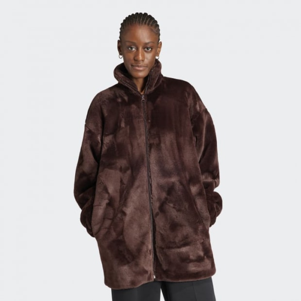 レディース ニュートラルコート フェイクジャケット シャドーブラウン