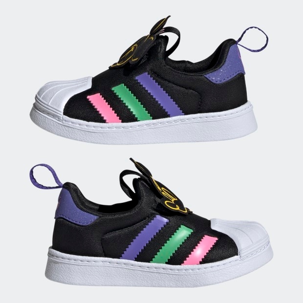 ジュニア ADIDAS ORIGINALS×DISNEY MICKEY SST 360 キッズ SST 360 KIDS njt61　コアブラック×フットウェアホワイト　