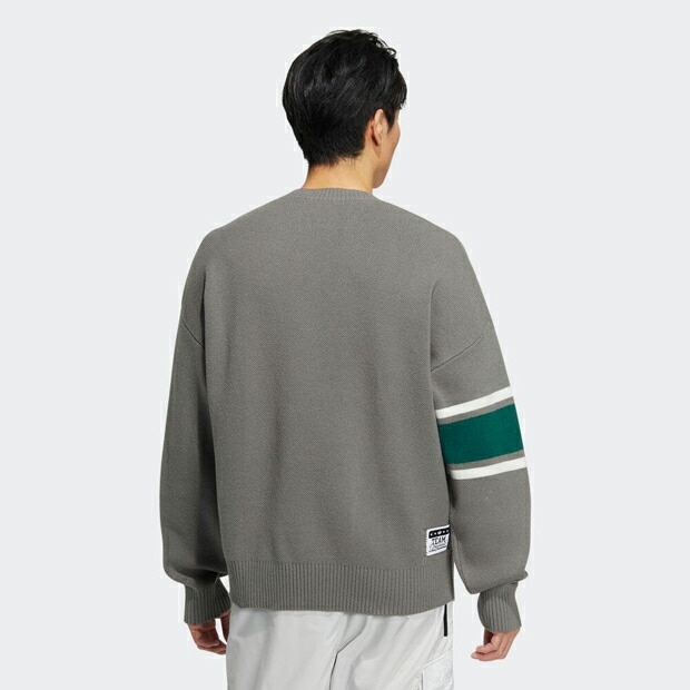 MC クルーネックセーター アッシュ×カレッジグリーン ｜すべての商品