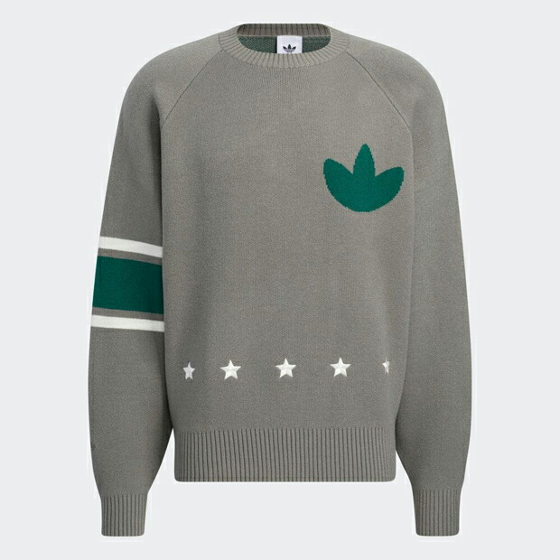 MC クルーネックセーター アッシュ×カレッジグリーン ｜すべての商品