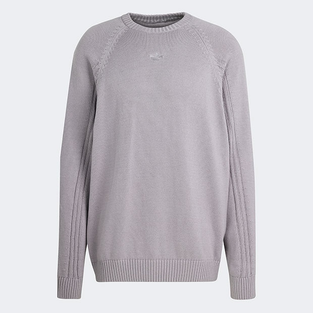 プレミアム ニット クルーネックセーター ライトオニキス