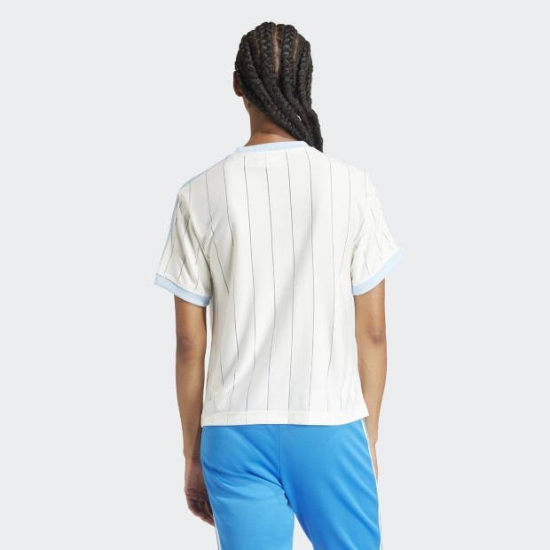 レディース スリーストライプス半袖Tシャツ オフホワイト ｜すべての