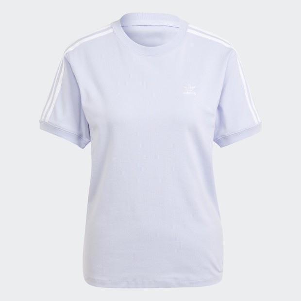 レディース スリーストライプス 半袖Tシャツ バイオレットトーン