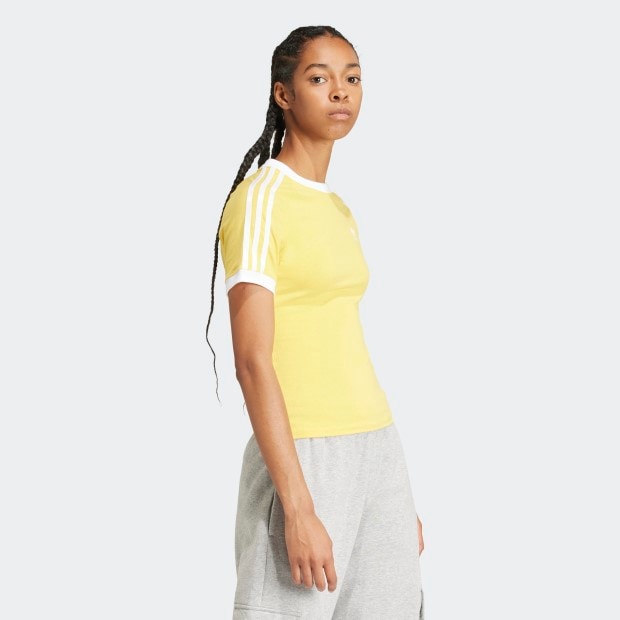 【Adidas】★人気★3S スリム ラグラン Tシャツ レディース スリーストライプス スリムラグラン半袖Tシャツ