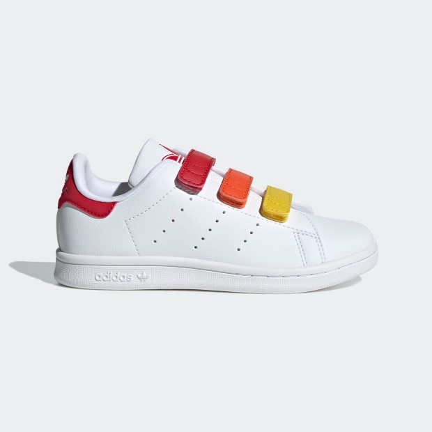 ジュニア キッズ  スタンスミス コンフォート クロージャー STAN SMITH COMFORT CLOSURE nkw76　フットウェアホワイト×ベタースカーレット　