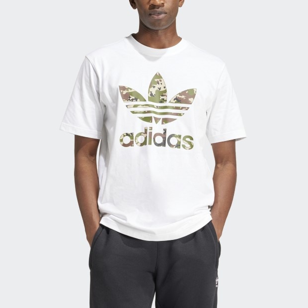 カモ ホワイト トレフォイル 半袖Tシャツ　ホワイト　