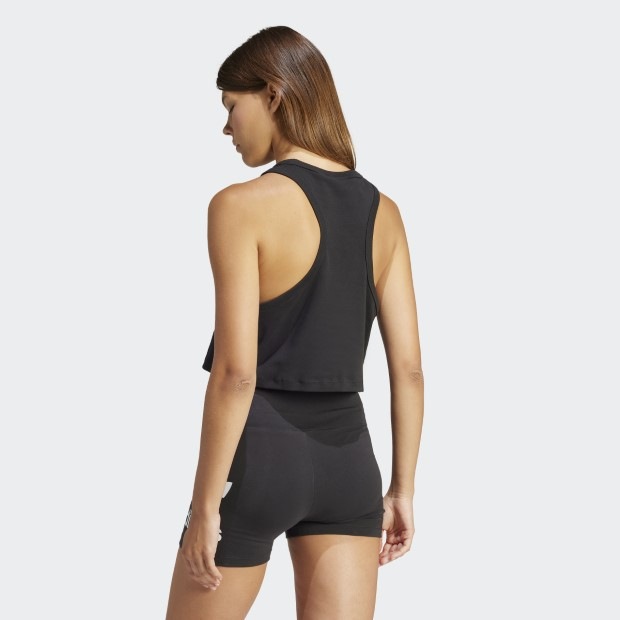 レディース トレフォイル タンクトップ ブラック ｜アパレル