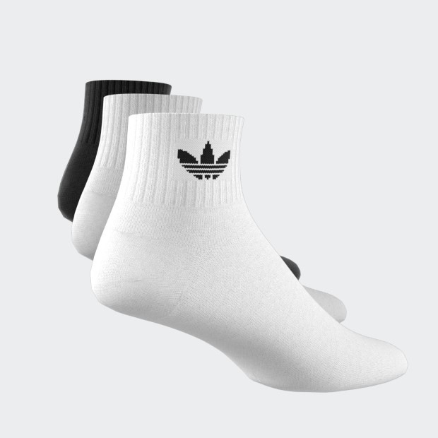 ミッドカットクルーソックス 3足組　マルチカラー　