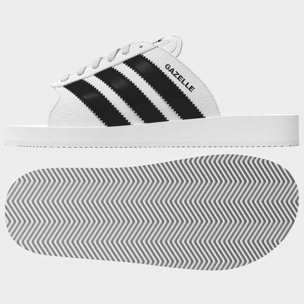 レディース ガゼル ビーチ GAZELLE BEACH nqz22 フットウェアホワイト×コアブラック