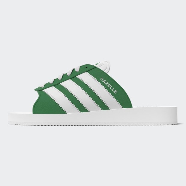 レディース ガゼル ビーチ GAZELLE BEACH nqz22　グリーン×フットウェアホワイト　