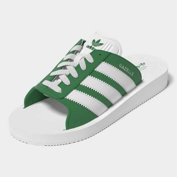 レディース ガゼル ビーチ GAZELLE BEACH nqz22　グリーン×フットウェアホワイト　