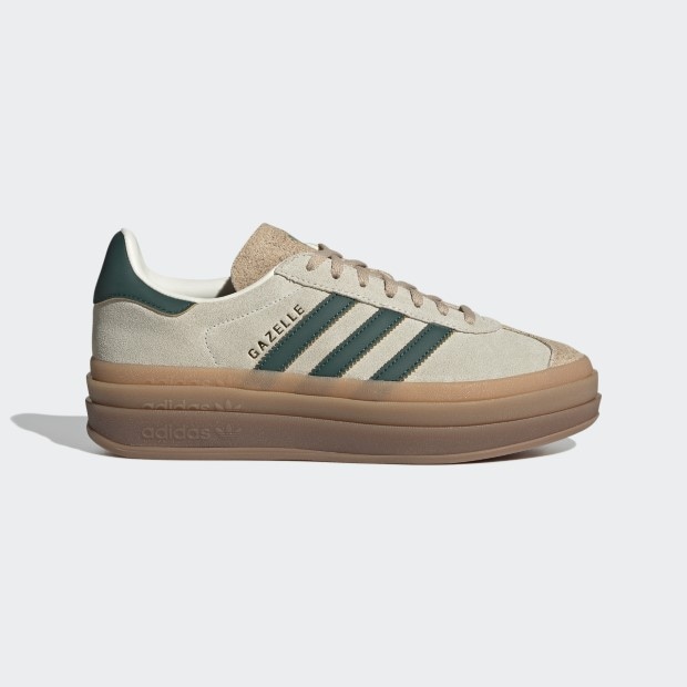 レディース ガゼル ボールド GAZELLE BOLD lyu93　クリームホワイト×カレッジグリーン　