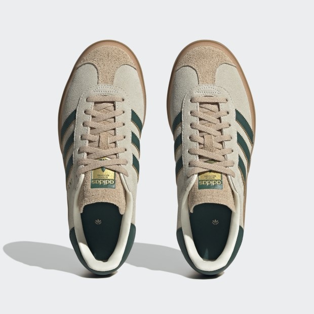 レディース ガゼル ボールド GAZELLE BOLD lyu93　クリームホワイト×カレッジグリーン　
