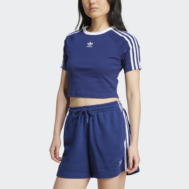 スポーティー★adidas スリーストライプス 半袖ベビーTシャツ スリーストライプス 半袖ベビーTシャツ / アディダスオリジナル
