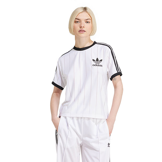 ★adidas/ 3S ピンストライプ Tシャツ★ adidas スリーストライプス ピンストライプ tシャツ - メルカリ