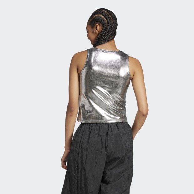 希少 レア 古着 Thierry Mugler メタリックロゴ タンクトップ