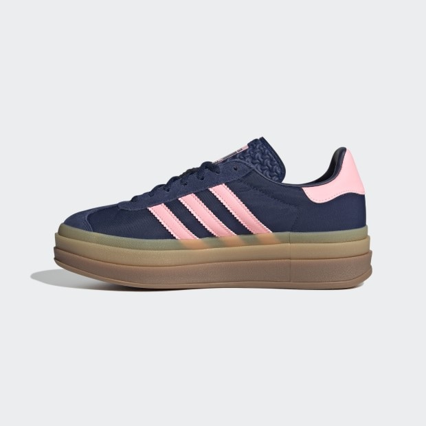 限定◆ adidas Gazelle Bold ◆ダークブルー × トリプルカラー レディース ガゼル ボールド GAZELLE BOLD nlg33 ダークブルー