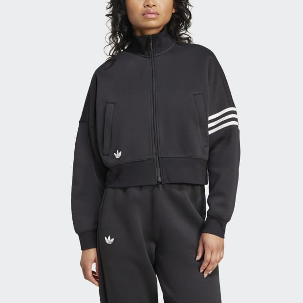 【美品】 アディダス オリジナルス NEUCLASSICSトラックトップ レディース NEUCLASSICS トラックトップ ブラック ｜アパレル