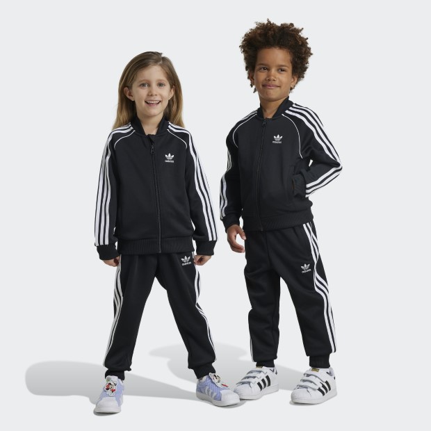 ジュニア ミッキーマウス トラックスーツ キッズ　ブラック　