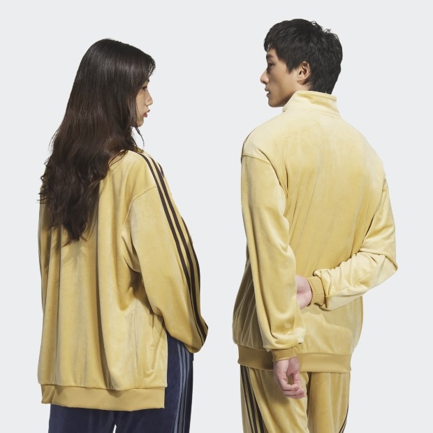 ベッケンバウアー ベロア トラックジャケット ゴールデンベージュ